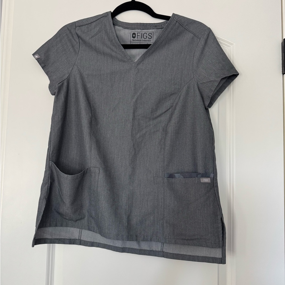 Figs - gaya camo contrast top XS